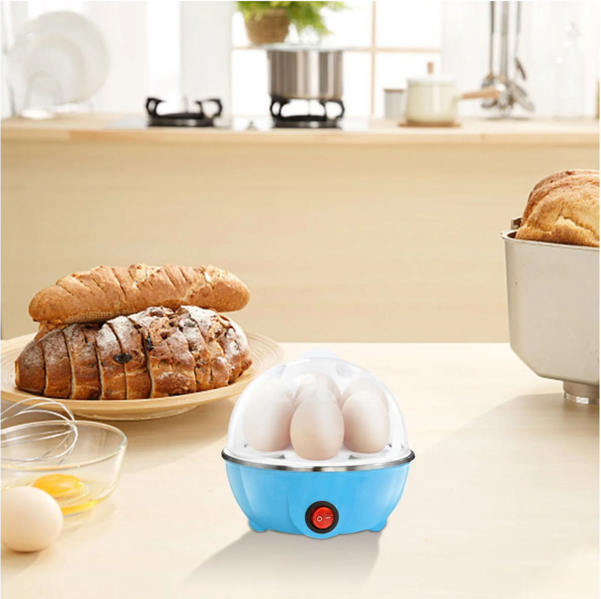 Kitchen Appliances Household Portable Automatic Mini Egg Cooker Machine Egg Boiler Electric Boiling Egg Steamer